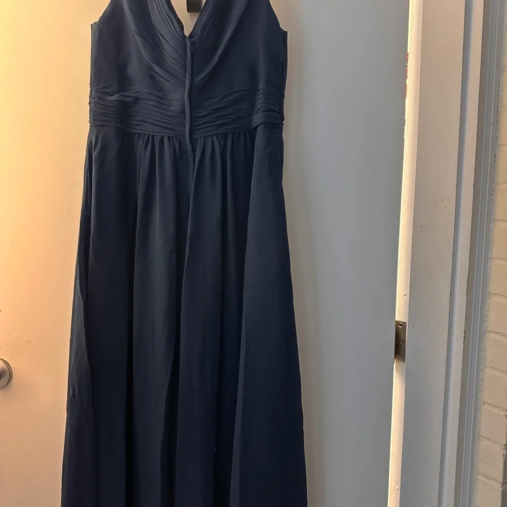 Christina Wu Deep Blue Maxi Dress - Picture 4 of 9
